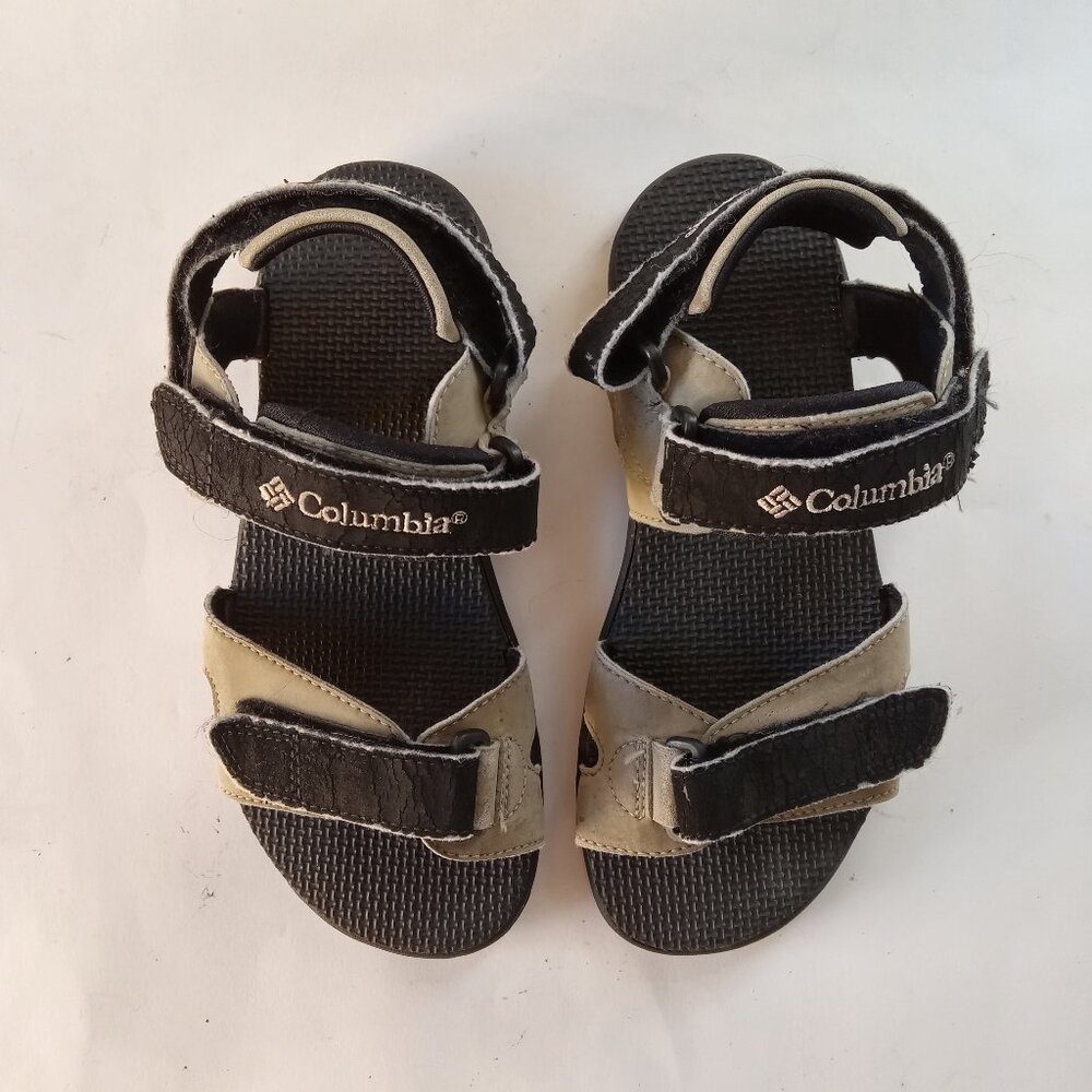 Columbia Beige Tan Sandals Adjustable Straps Hook Loop Women’s Unisex Size 7